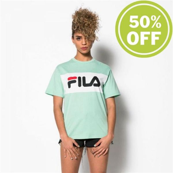 Camisetas Manga Corta Fila Mujer Verde - Allison Tee Classic Lichen - España 651280HLC